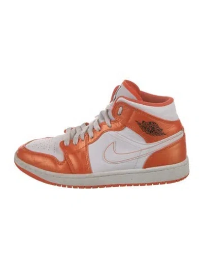 Pre-owned Jordan Leather Colorblock Pattern Sneakers In Multi