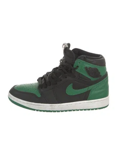 Pre-owned Jordan Leather Colorblock Pattern Sneakers In Multi