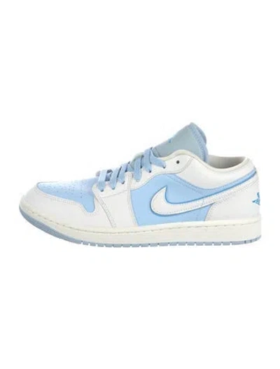 Pre-owned Jordan Leather Colorblock Pattern Sneakers In Multi