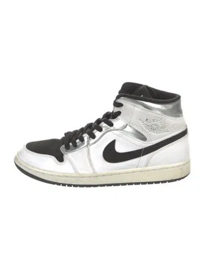 Pre-owned Jordan Leather Colorblock Pattern Sneakers In Multi