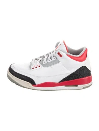Pre-owned Jordan Leather Colorblock Pattern Sneakers In Multi