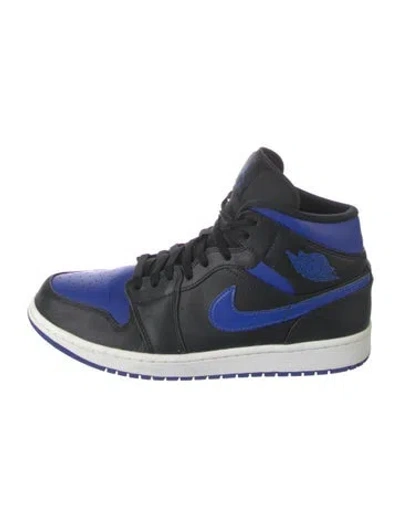 Pre-owned Jordan Leather Colorblock Pattern Sneakers In Multi
