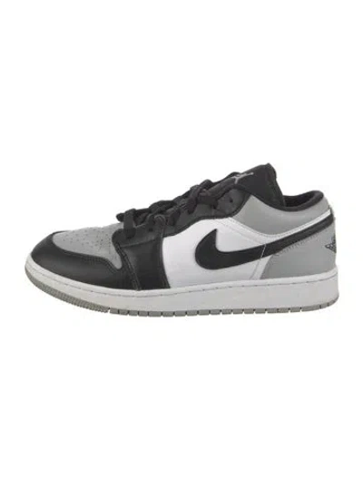 Pre-owned Jordan Leather Colorblock Pattern Sneakers In White