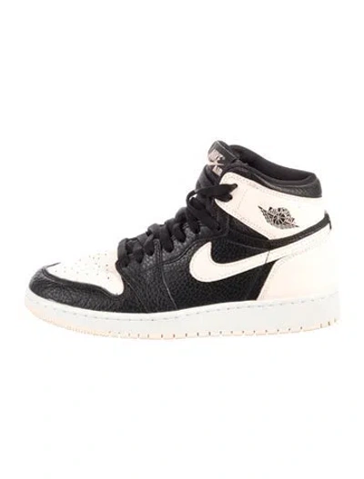 Pre-owned Jordan Leather Colorblock Pattern Sneakers In White