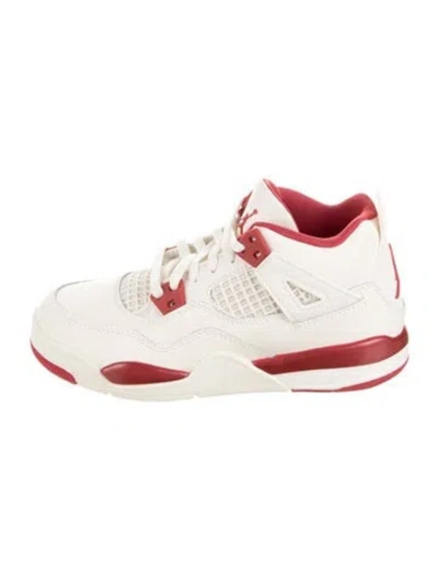 Pre-owned Jordan Babies' Leather High Top Sneakers In White
