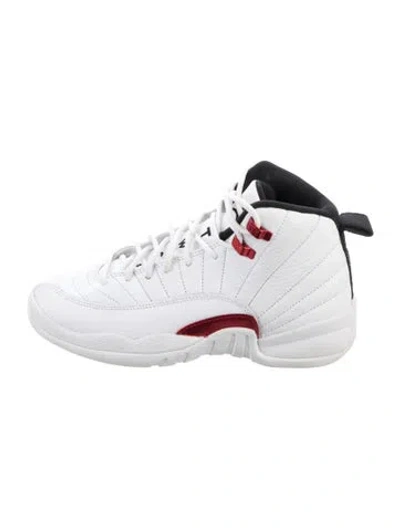 Pre-owned Jordan Babies' Leather High Top Sneakers In White