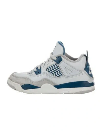 Pre-owned Jordan Babies' Leather High Top Sneakers In White