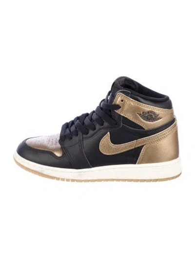 Pre-owned Jordan Babies' Leather  1 Retro High Og Sneakers In Multi