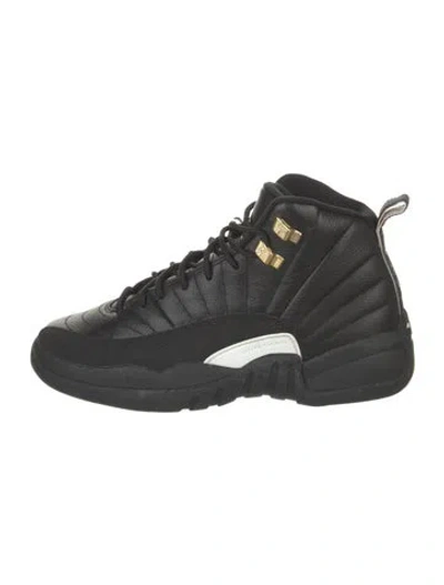 Pre-owned Jordan Leather Mesh Accents Athletic Sneakers In Black