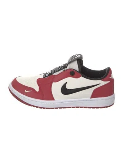 Pre-owned Jordan Leather Printed Athletic Sneakers In Multi