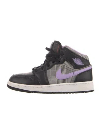 Pre-owned Jordan Leather Printed Sneakers In Multi