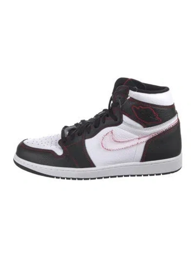 Pre-owned Jordan Leather Printed Sneakers In Multi