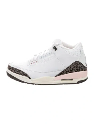 Pre-owned Jordan Leather Printed Wedge Sneakers In Multi