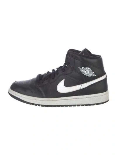 Pre-owned Jordan Leather Sneakers In Blue