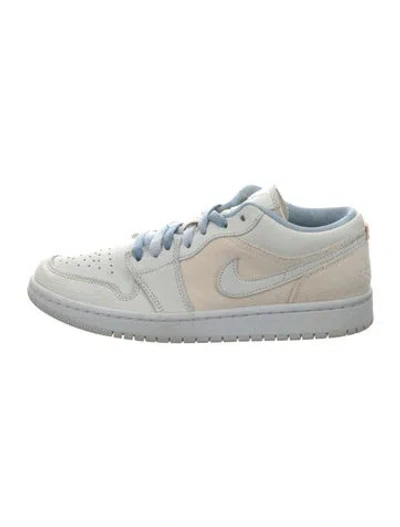 Pre-owned Jordan Leather Sneakers In Blue