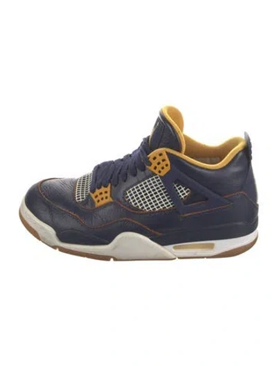 Pre-owned Jordan Leather Sneakers In Blue