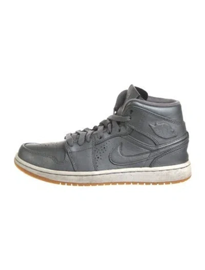Pre-owned Jordan Leather Sneakers In Multi
