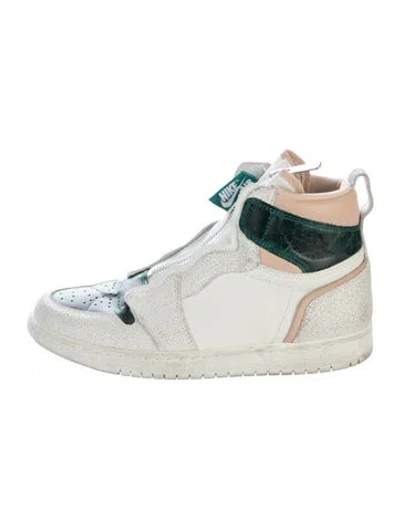 Pre-owned Jordan Leather Sneakers In Multi