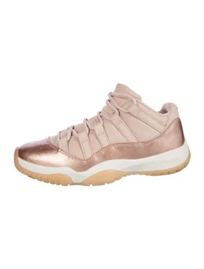 Pre-owned Jordan Leather Sneakers In Pink