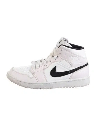 Pre-owned Jordan Leather Sneakers In Pink