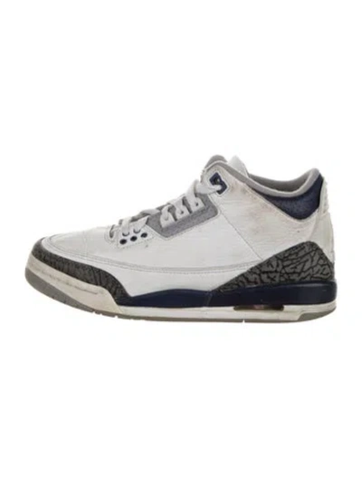 Pre-owned Jordan Babies' Leather Sneakers In White