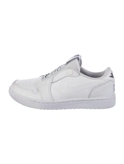 Pre-owned Jordan Leather Sneakers In White