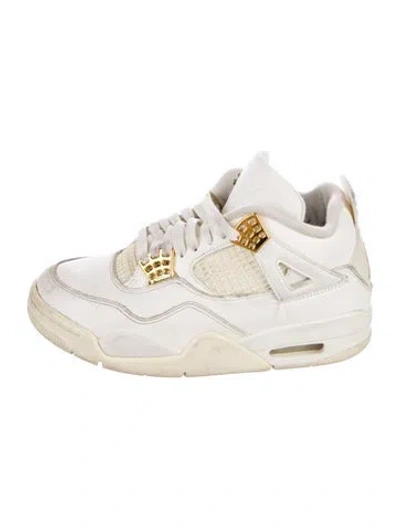 Pre-owned Jordan Leather Wedge Sneakers In Gray