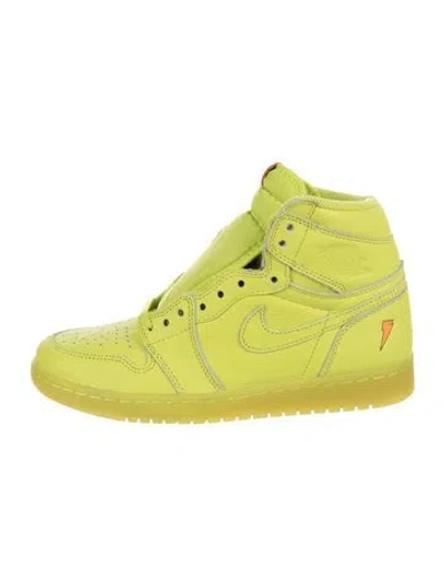 Pre-owned Jordan Leather Wedge Sneakers In Multi