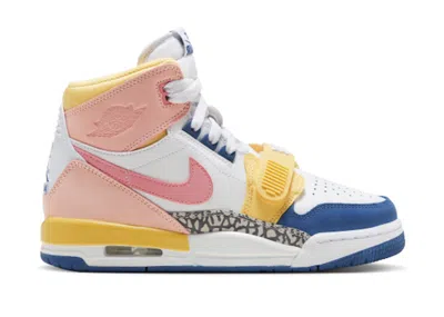 Pre-owned Jordan Legacy 312 French Blue Sneakers In White/coral Pink In Multi