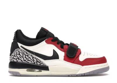 Pre-owned Jordan Legacy 312 Low Chicago Sneakers In Summit White/black/varsity Red