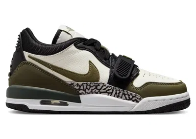 Pre-owned Jordan Legacy 312 Low Medium Olive Sneakers In Sail/black/wolf Grey