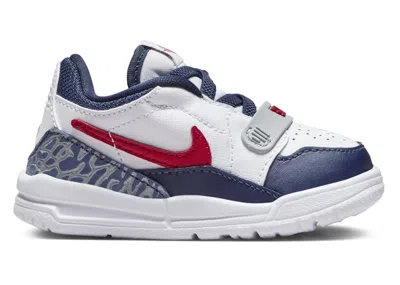Pre-owned Jordan Legacy 312 Low Varsity Red Sneakers In White/midnight Navy Blue/wolf Grey In Multi