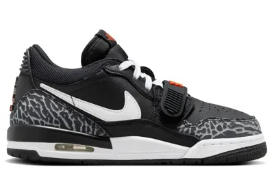 Pre-owned Jordan Legacy 312 Low White Sneakers In Black/wolf Grey/safety Orange