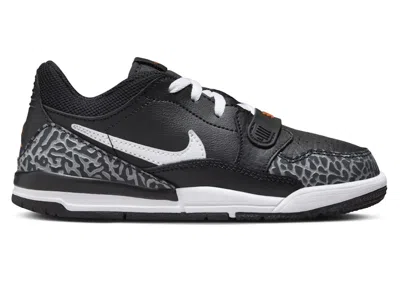 Pre-owned Jordan Legacy 312 Low White Sneakers In Black/wolf Grey/safety Orange