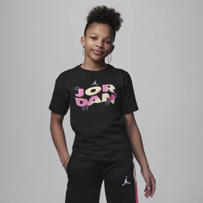 Jordan Lemonade Stand Big Kids' Graphic T-shirt In Black