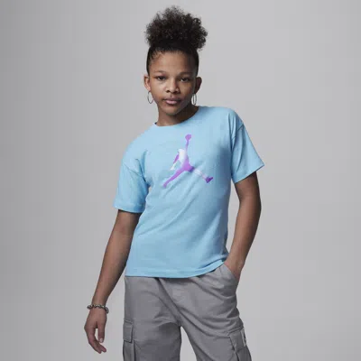 Jordan Lemonade Stand Big Kids' Graphic T-shirt In Blue