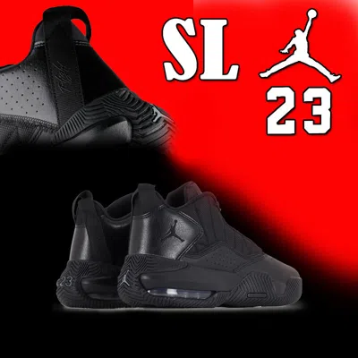Pre-owned Jordan Limited Edition Nike Max Air  Stay Loyal Infrared 23 Triple Black Leather