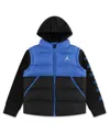 Jordan Big Boys Layered Look Hooded Jacket In Multi