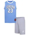Jordan Boys  23 Jersey Set In Wolf Gray