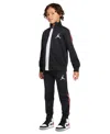 Jordan Little Boys Air Tricot Jacket And Pants, 2 Piece Set In Black