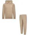 Jordan Boys Preschool   Brooklyn Fleece Pullover Set In Hemp