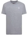 Jordan Big Boys Jumpman Air Embroidery T-shirt In Carbon Heather