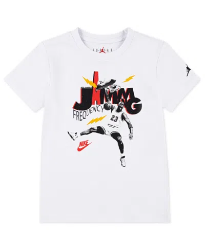 Jordan Kids' Little Boys Mj Jamming T-shirt In White