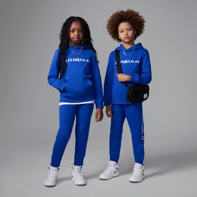 Jordan Little Kids' 2-piece Baseline Pullover Hoodie Set In Blue