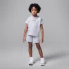 Jordan Little Kids' 2-piece French Terry Henley Hoodie Set In Grey