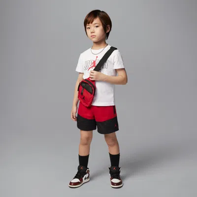 Jordan Little Kids' 2-piece Stacked Mixed Set In Red
