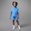 Jordan Little Kids' 2-piece Terry Cloth Camp Set In Blue