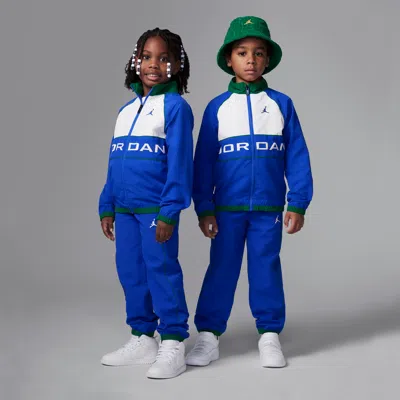Jordan Little Kids' 2-piece Windbreaker Piping Set In Blue