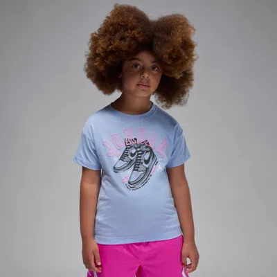 Jordan Little Kids' Aj1 Rookie T-shirt In Blue