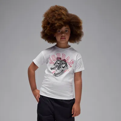 Jordan Little Kids' Aj1 Rookie T-shirt In White